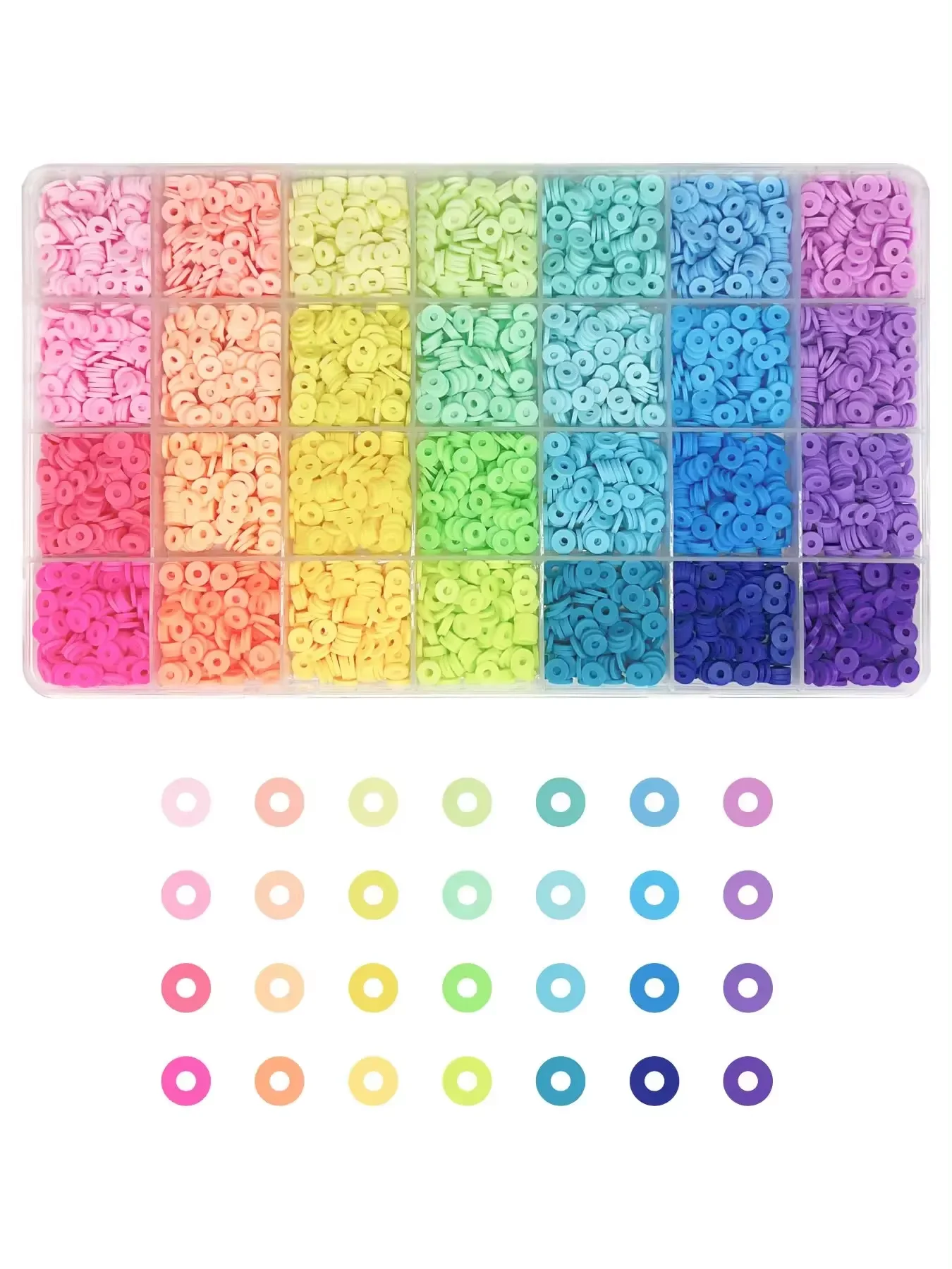 NONE Polymer Clay Beads Set Multi-color 5