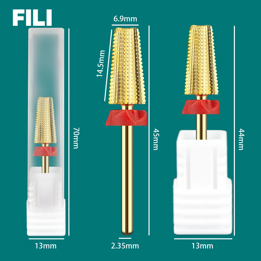 Professionele Universele 3/32 5 In 1 Wolfraam Carbid Nail Boor Frees Voor Nagel Polijsten Uv Gel Verwijdering Manicure Tool