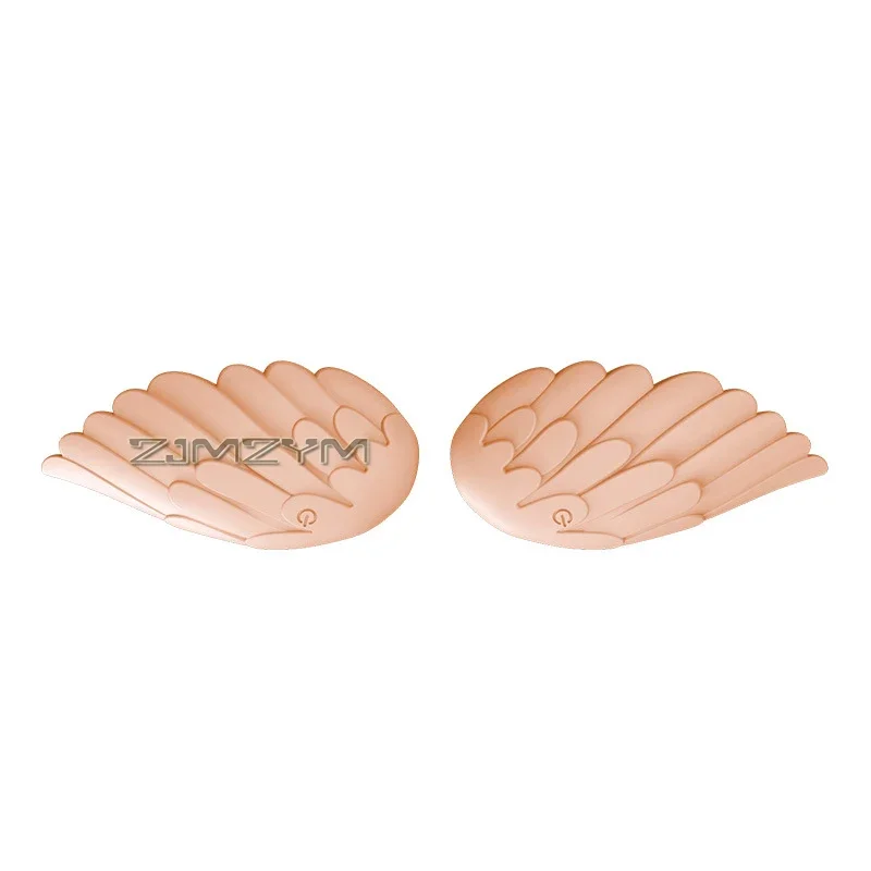 Electric Wings Chest Massager Portable USB Wireless Four Modes Breast Vibrator Massager for Women Girls