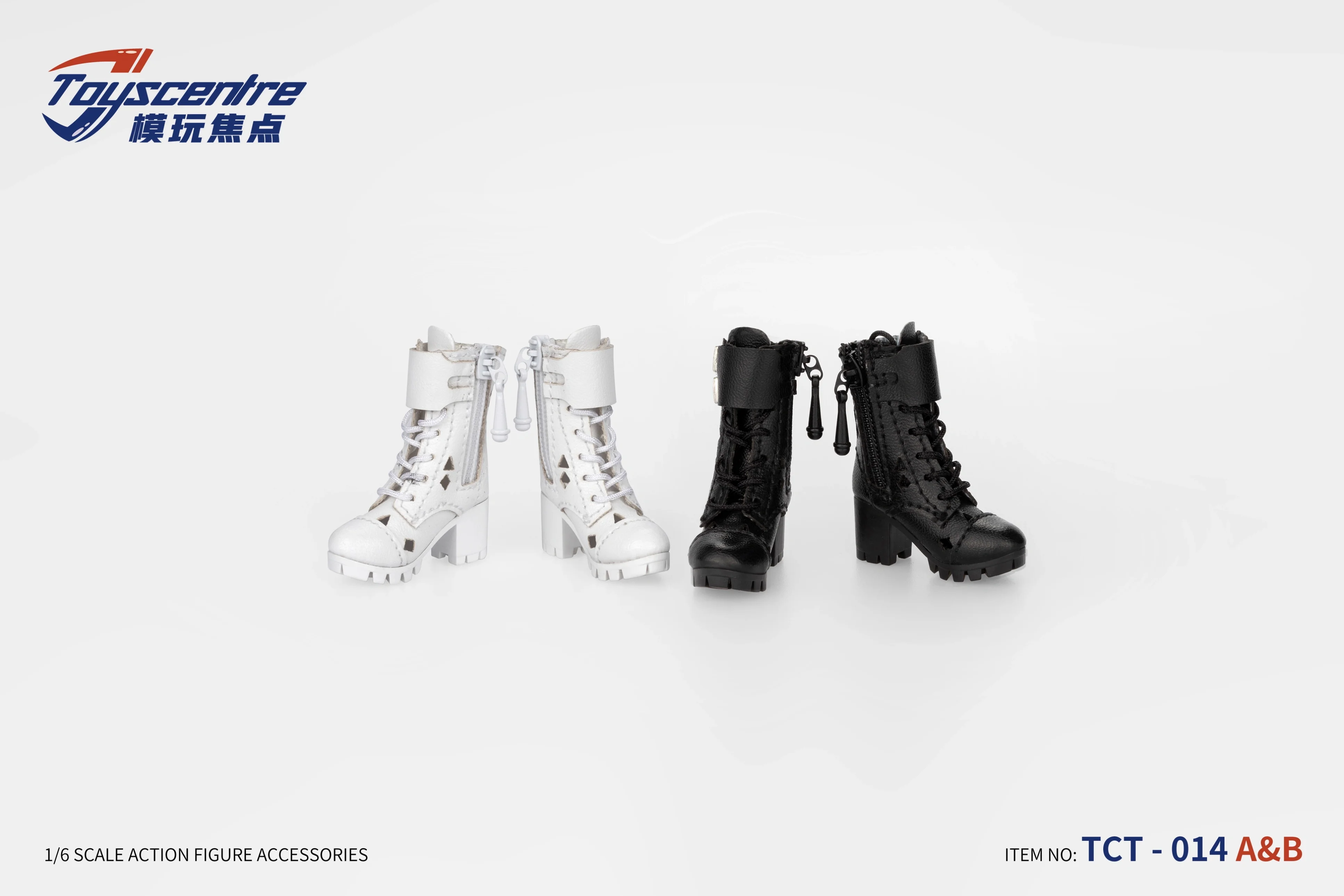 

Toys Centre TCT-014 1/6 Female Soldier Leather Hollow Zipper Boots Shoes Model Accessories Fit 12'' Action Figure Body In Stock