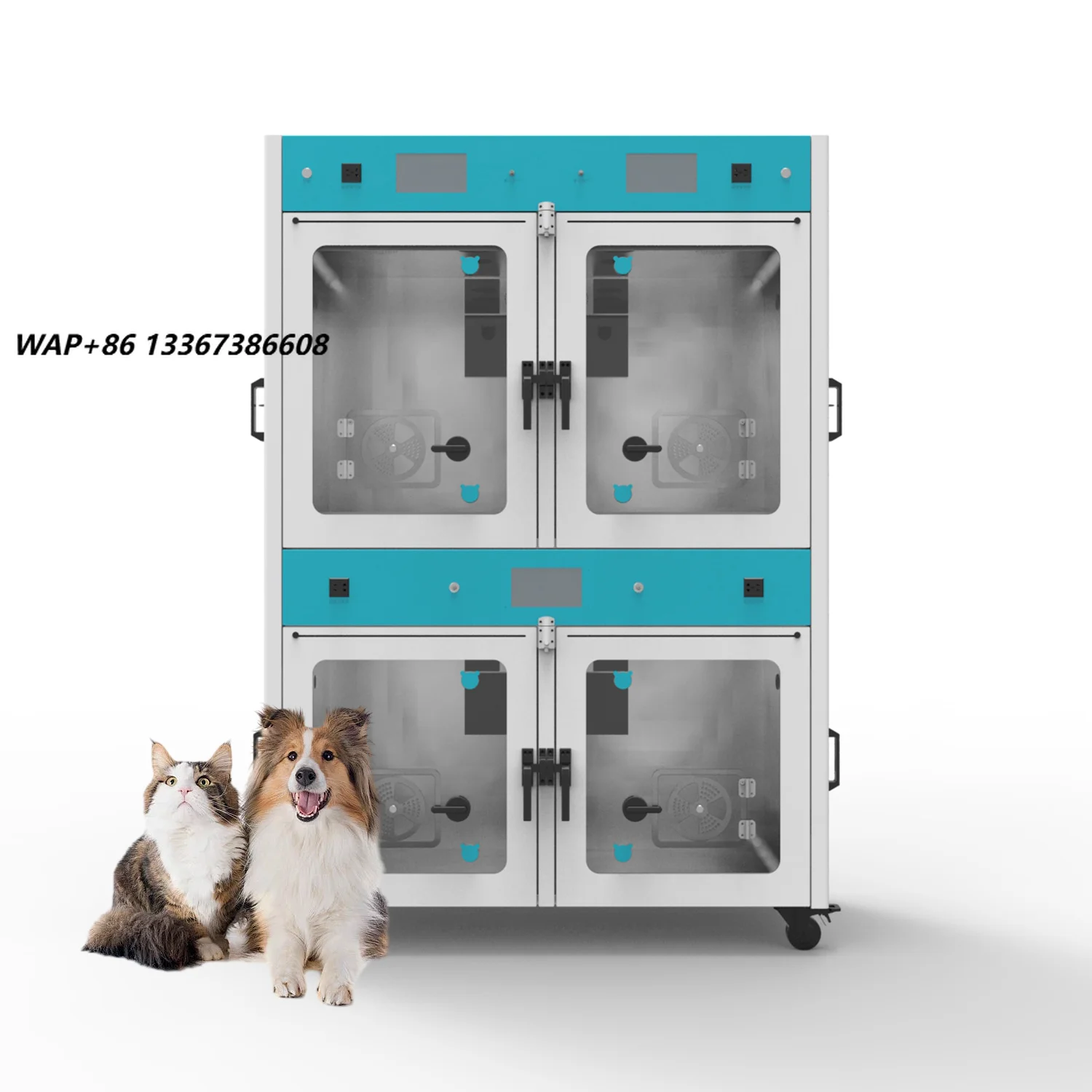 Tailor-made professional pet ICU cages provide oxygen therapy, multi-functional operation of veterinary oxygen cages