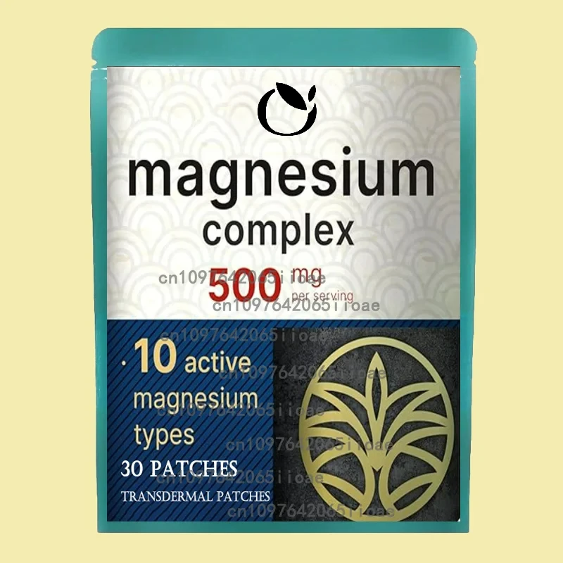30 cerotti al magnesio 10 forme attive cerotti transdermici complessi supporto stress, ossa, muscoli e cardiaci