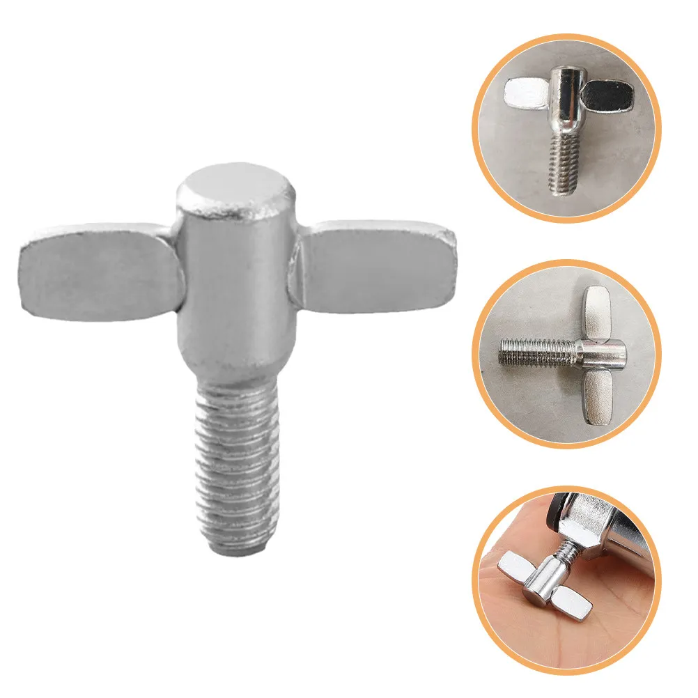 10Pcs Drum Set Bolt Aluminum Alloy Cymbal Wing Screws Easy Install Multi Purpose Drum Kit Screws Wing Screw Screw for Cymbal