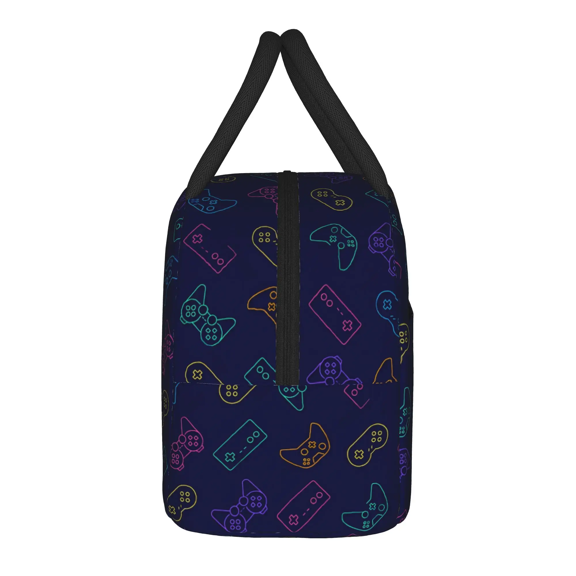 Video Game Gaming Controller Insulated Lunch Bags Leakproof  Meal Container Thermal Bag Lunch Box Tote Food Storage Bags