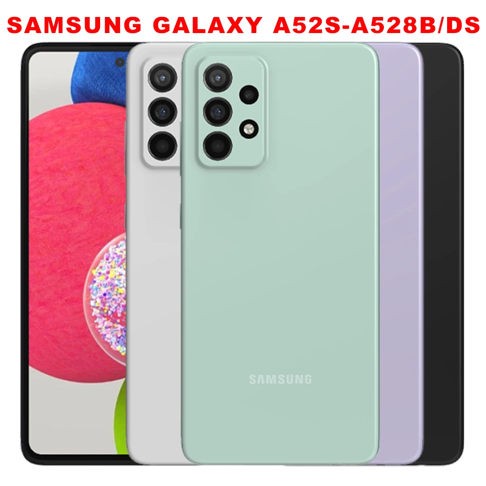 Оригинальный мобильный телефон Samsung Galaxy A52s A528B/DS 5G с двумя SIM-картами, 6,5 дюйма, 6 ГБ ОЗУ, 128 ГБ ПЗУ, глобальная версия, мобильный телефон NFC A52s Оригинальный мобильный телефон Samsung Galaxy A52s A528B/DS 5G с двумя SIM-картами, 6,5 дюйма, 6 ГБ ОЗУ, 128 ГБ ПЗУ, глобальная версия, мобильный телефон NFC A52s