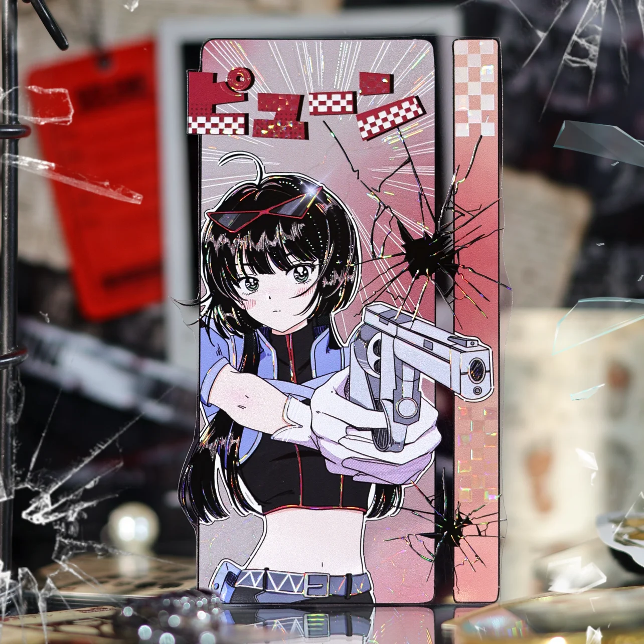 

Just dawn messenger cute manga wind girls phone case decor DIYjournal material washi pet tape 1 loop