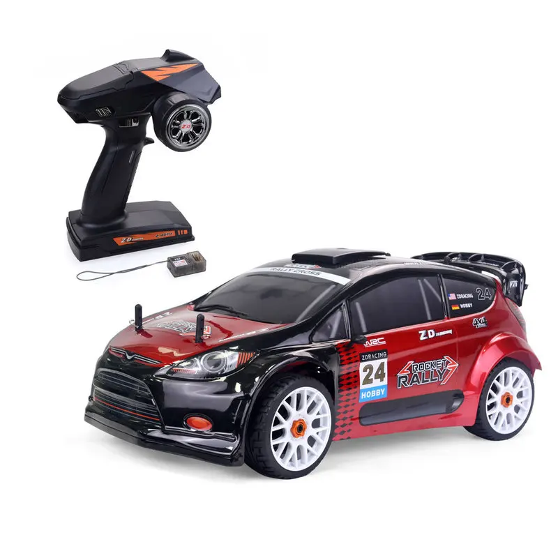 ZD Racing Rally 1/8 4WD RC Car Brushless de alta velocidade 80 km/h Simulação Flat Run Rally Controle Remoto Modelo de veículo elétrico Brinquedo