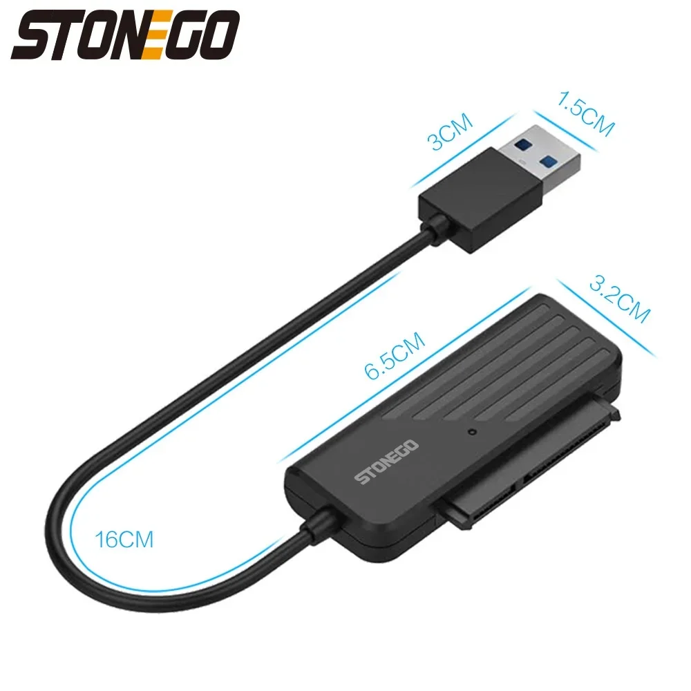 Cabo conversor de disco rígido USB 30 tipo C para SATA Adaptador UASP Windows Linux Mac Android compatível