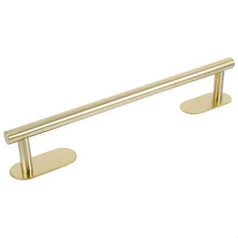 Suporte para Toalhas em Aço Inoxidável Fosco, Sem Perfuração, Organizador de Acessórios para Banheiro e Cozinha, Ganchos Anti...