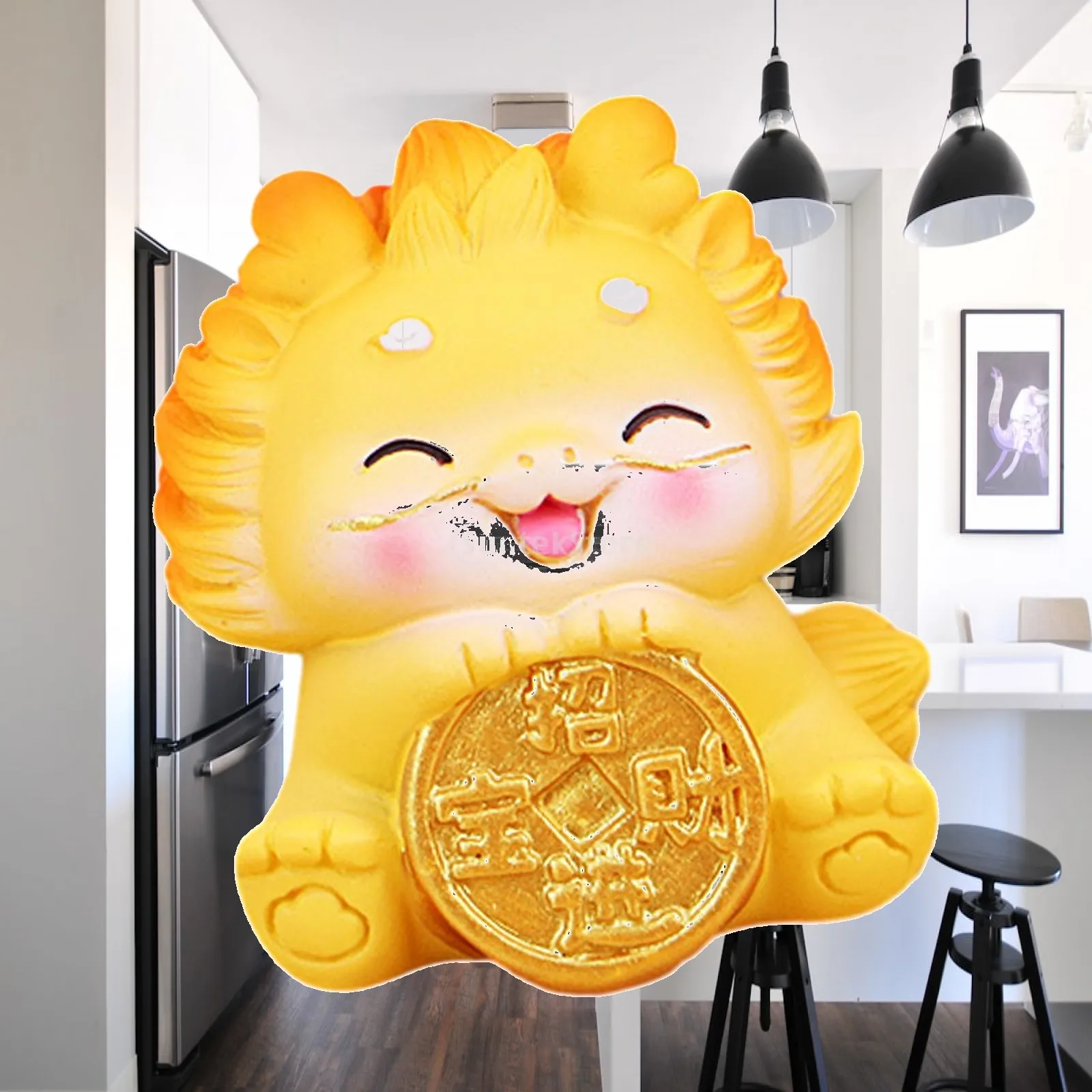 Chinese New Year Dragon Figurine Mini Cute Spring Festival for Entryway Home