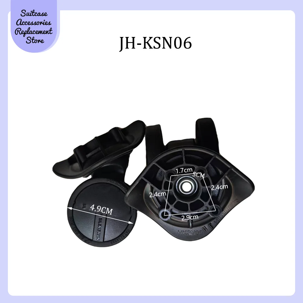 For HINOMOTO JH-KSN06 Universal Wheel Replacement Suitcase Smooth Silent Shock Absorbing Durable Wheel Accessories Wheels