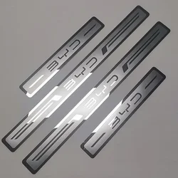 Alféizar de puerta de coche, protección de Metal inoxidable para BYD Atto 3 Yuan Plus Song Plus Han Tang Qing Dmi Seal Dolphin