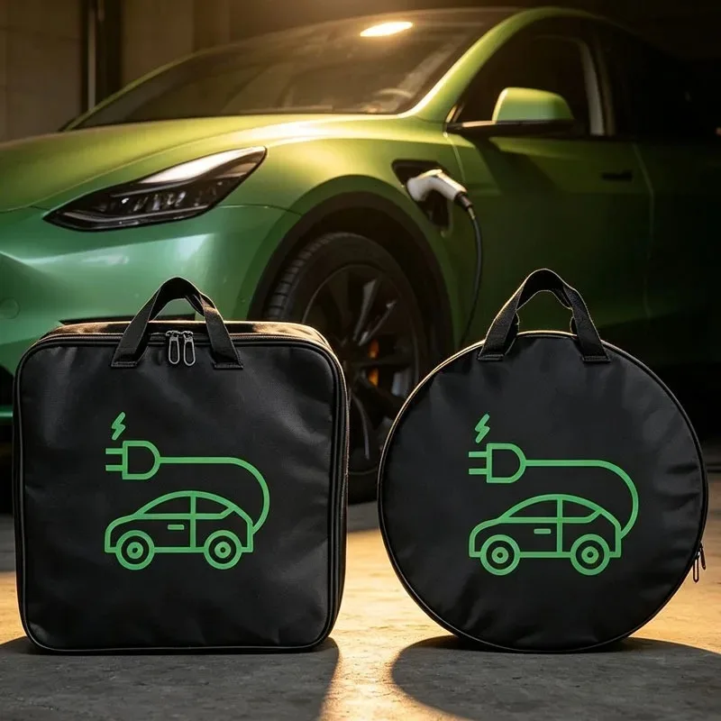Storage Bag Electric Car Charger Waterproof Car Battery Cable Handled Bag EV Car Charging Gun Storage Organizer Car Accessories view 2
