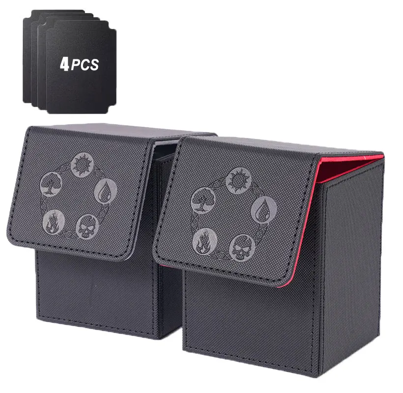 2 pack Card Deck Box for TCG Card with 4 Dividers, Copyright