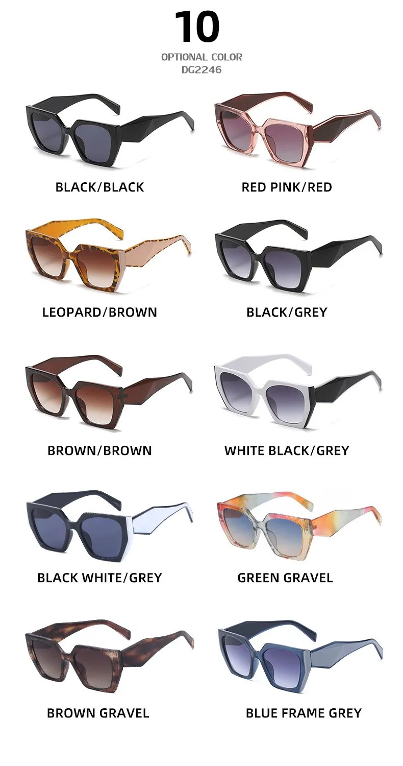 Mode Cat Eye Sonnenbrille Frauen 2025, Luxus Marke Design Vintage Quadrat Punk Sonnenbrille Für Damen Shades Retro Brillen UV400 – Detail 10