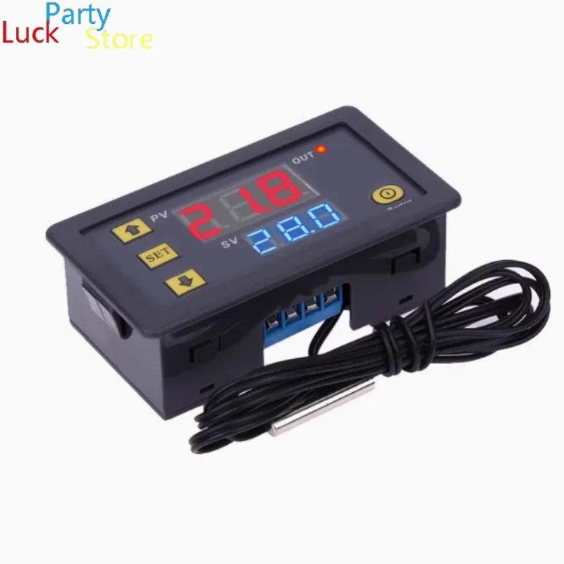 W3230 Цифровой регулятор температуры DC12V DC24V AC110-220V Микрокомпьютер Цифровой контроллер Термостат-регулятор с датчиком