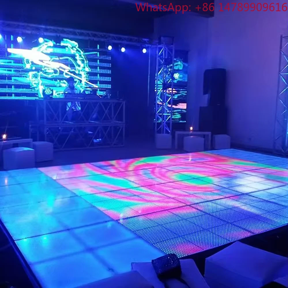 Human-Screen InteractionFloor LED Interactive Or Non-interactive Screen Customized Size For Corridor GroundInteractive LED Fl