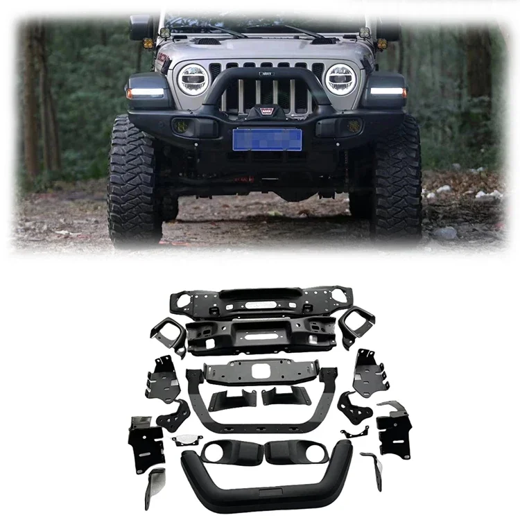 

Spedking New Style Auto body system 4x4 Auto Accessories front bumper for Jeep Wrangler JL JT