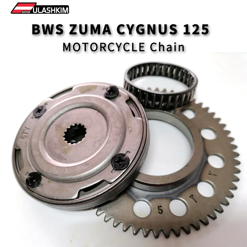 CYGNUS ZUMA BWS 125 Motorcycle Starter Clutch Assy with starter gear rim  For YAMAHA BWS125 ZUMA125 CYGNUS125 Racing Chain Gear