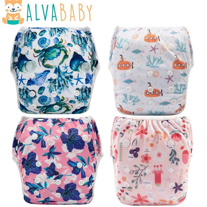 U PICK ALVABABY Swim Nappy Fashion Design Reusable Swim Diaper for Baby 0-2 years Old