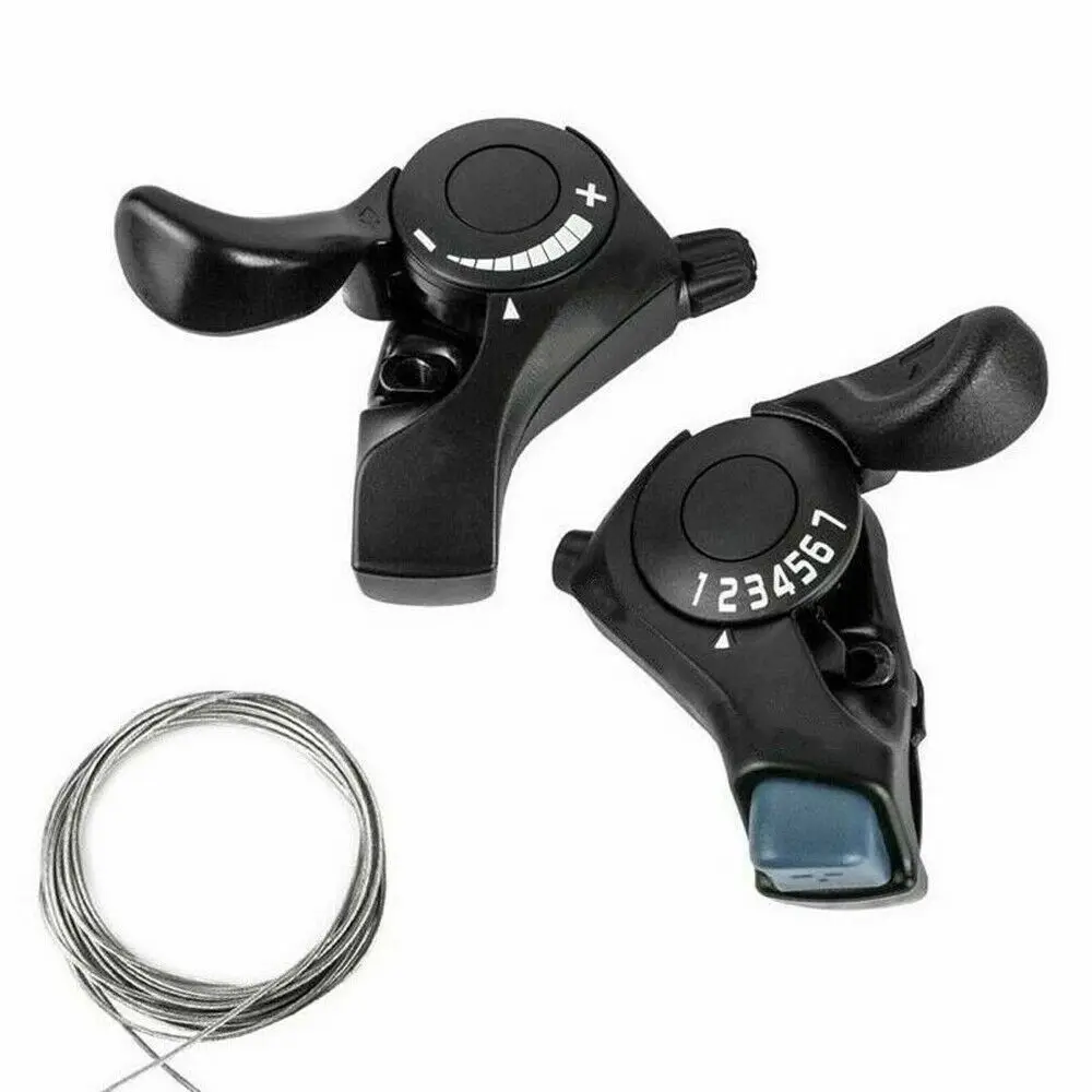 3/7/21Speed MTB Bike Shift Levers SL-TX30 Cycling MTB Mountain Bike Thumb Gear Shift Lever Set Bicycle Derailleur