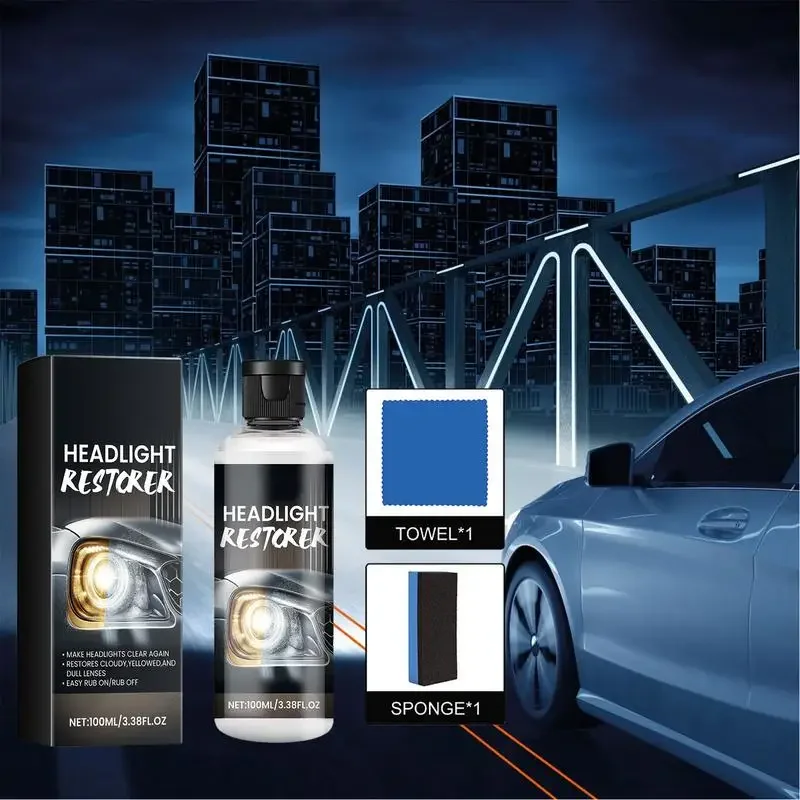 Car headlight repair coating and polishing, lens scratch repair and protection liquid 100m