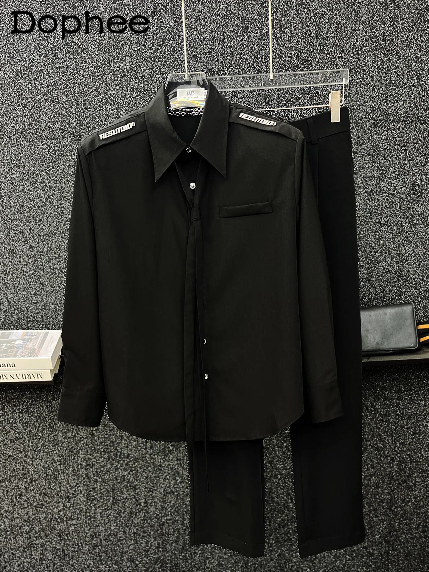 

2025 new Korean version fashion trendy men's casual long-sleeved shirt handsome teenager loose and comfortable versatile shirt
