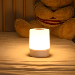 Abajur de cabeceira com Sensor de Toque Recarregável LED Night Light Dimmable Book Light, Baby Nursery Light, Eye Protection