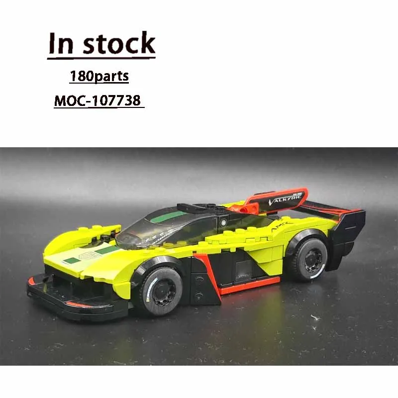 MOC-107738 جديد كلاسيكي سيارة رياضية سباق بنة نموذج 180 أجزاء الأولاد الأطفال عيد ميلاد بناء الالعاب العملاقة هدية #2