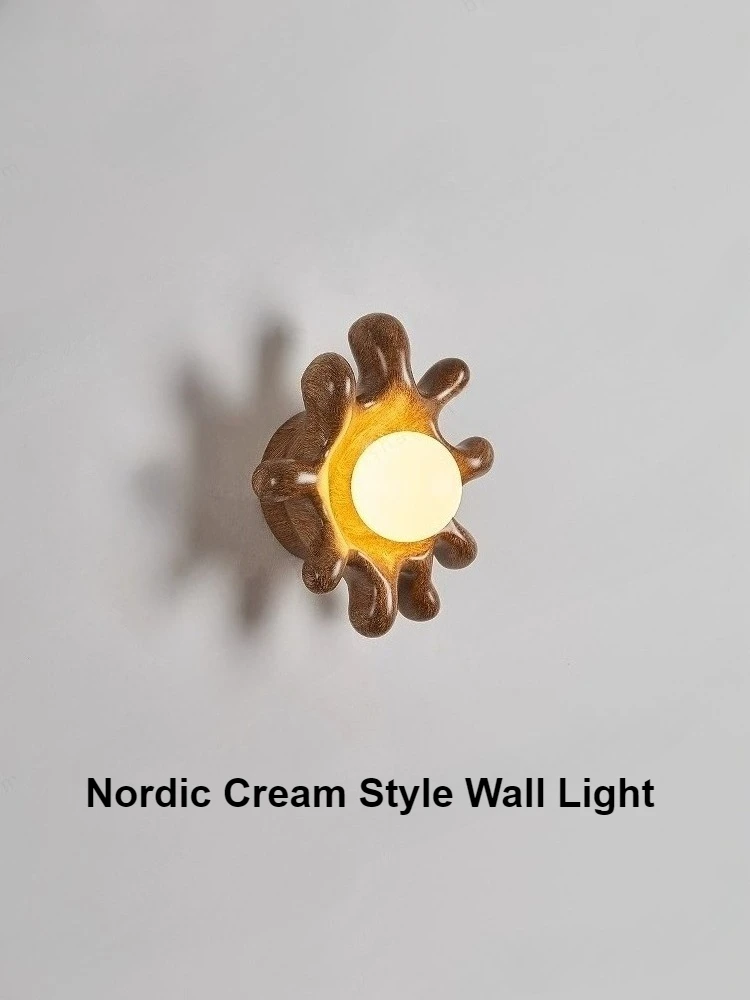 Nordic Flower Wall Lamp Creative Bedroom Bedside Corridor Children's Room Living Room Background Wall Light Interior Decor Lamps