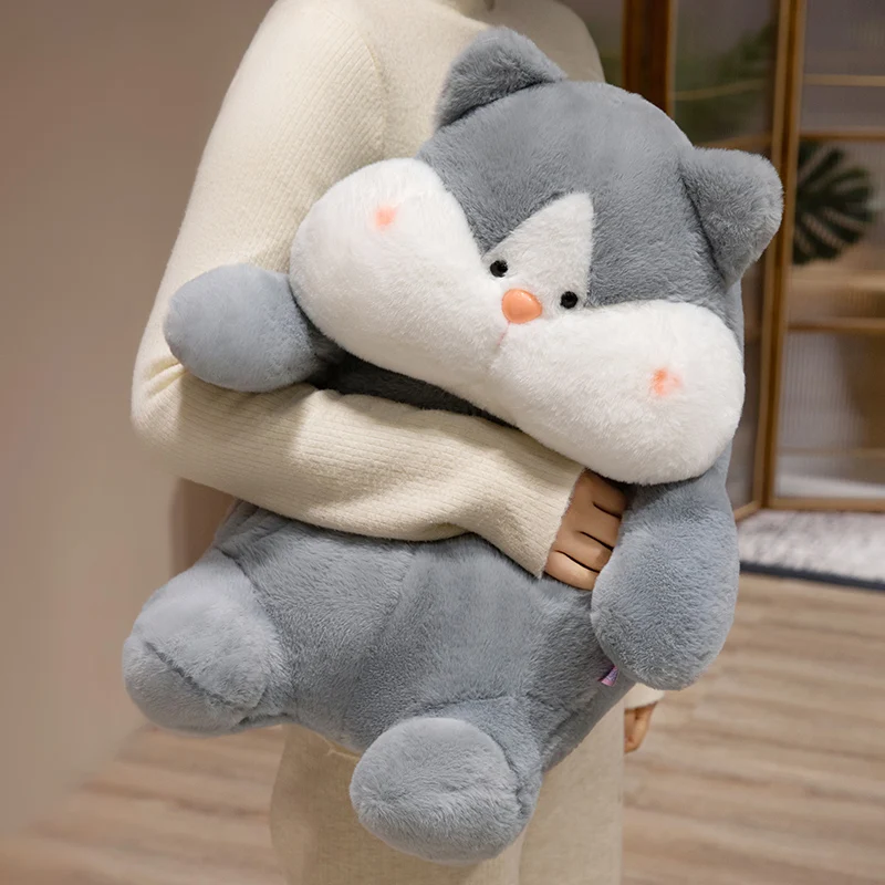 Oreiller en peluche de beurre de Capybara gris, jouet en peluche créatif, dessin animé Kawaii, assis, marron, décoration d'intérieur, cadeau d'anniversaire