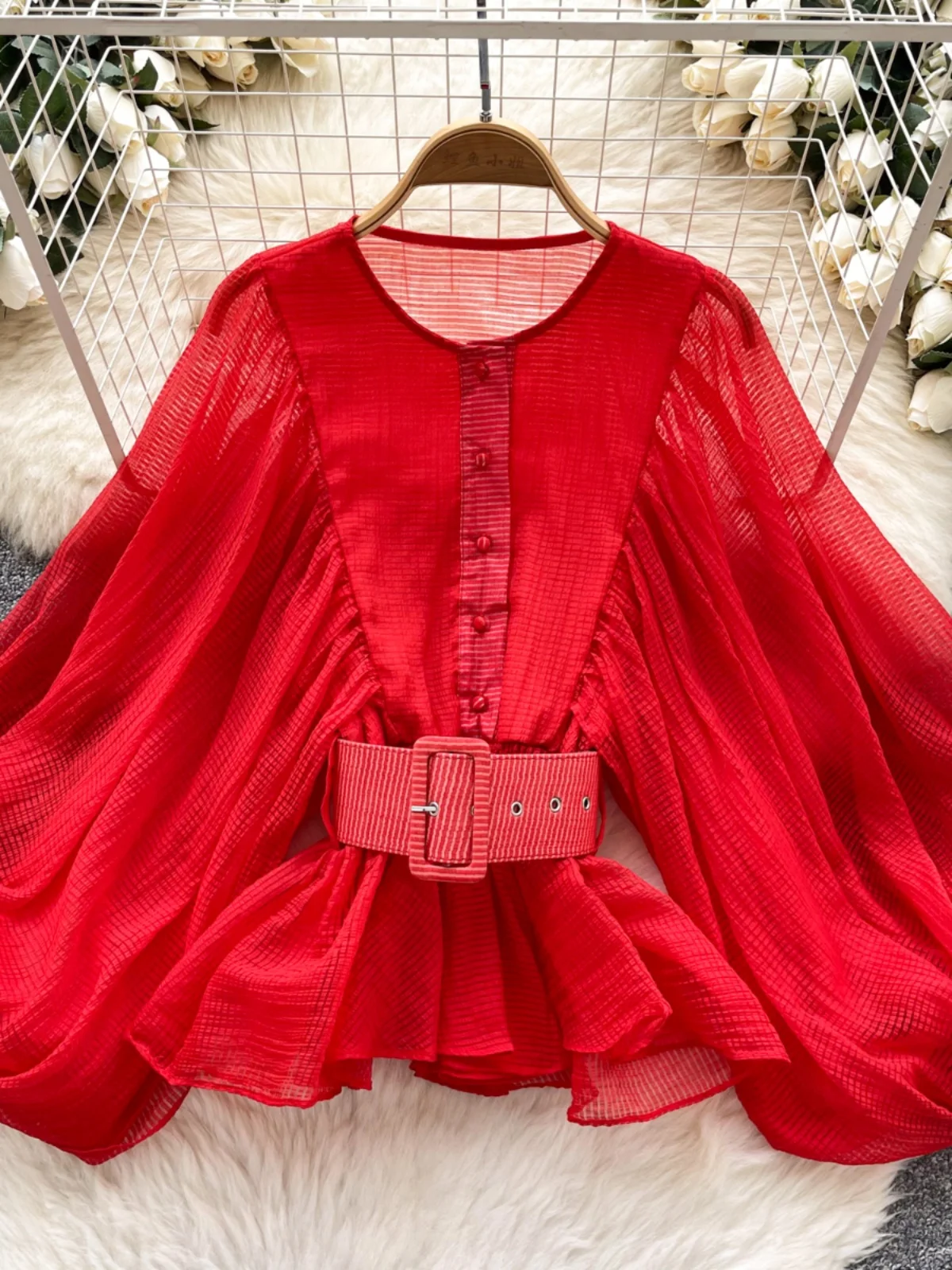 Cseta sin Mangas con Cuello Redondo y Cinturón para Mujer, Estilo Coreano, Hoada, Manga Larga, Estilo Cardigan, Moderna ...