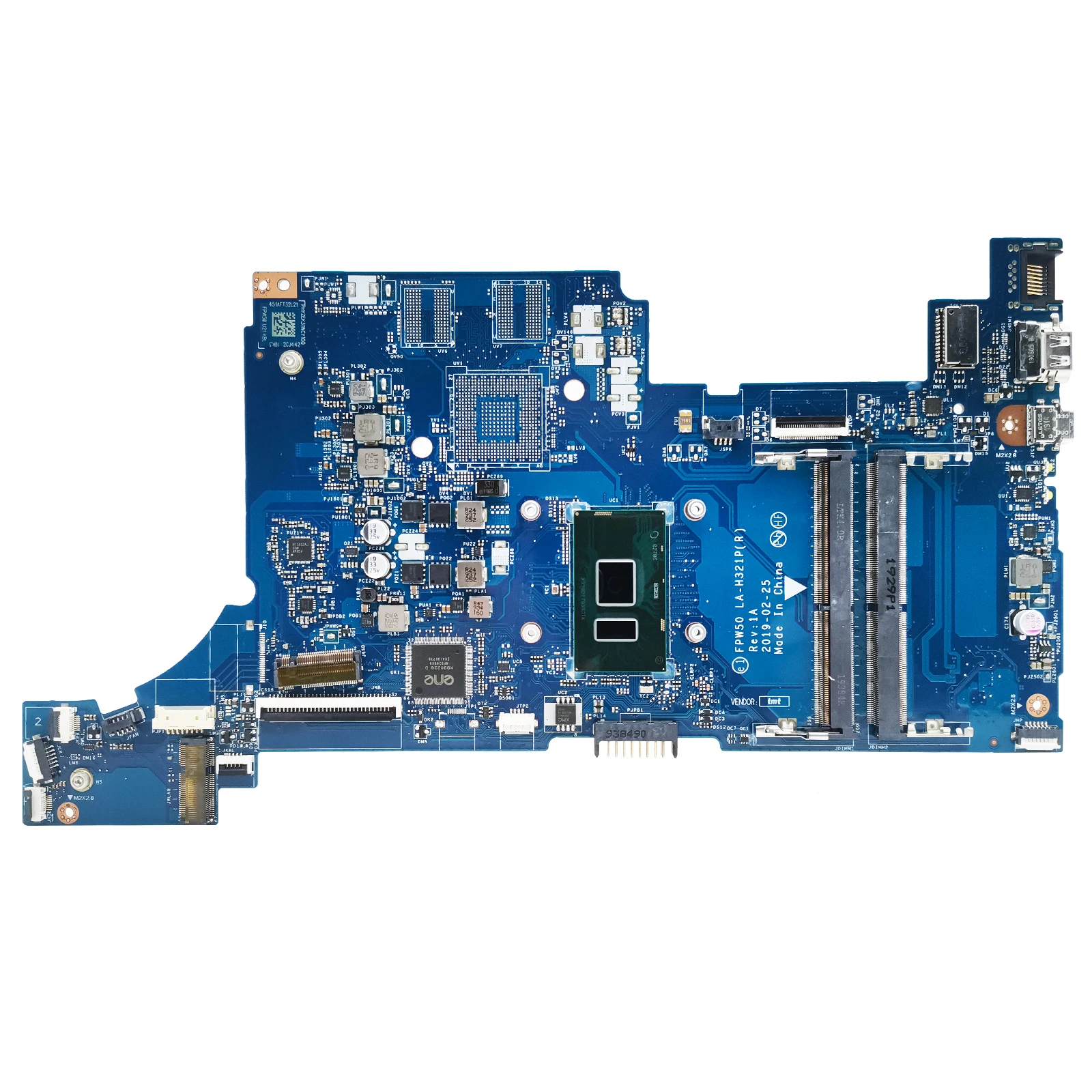 FPW50 LA-H321P Notebook Mainboard For HP 15-DW 15S-DU 15S-DR Laptop Motherboard L51984-001 L51984-601 With i3-7020U CPU DDR4