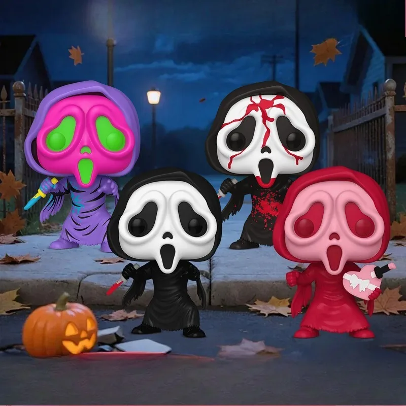 

Funko POP Original Ghost Face Anime Figure Ornaments Action Figure Toys for Boys Girls Kids Gift Collectible Model Ornaments