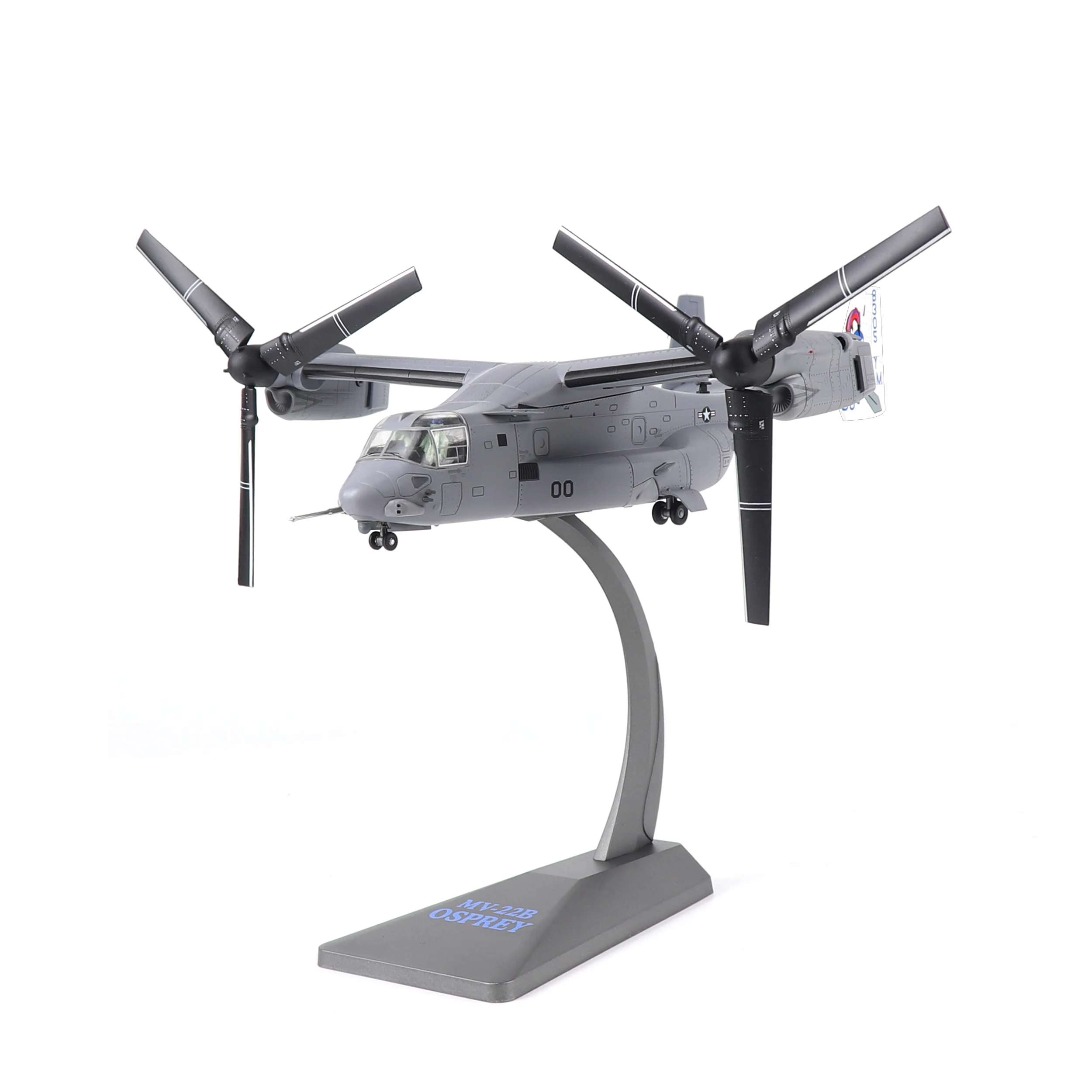 NUOTIE V-22 Osprey 1/72 Scale Military-Themed Metal Die-cast Aircraft Foldable U.S. Navy Model Kit for Collection & Display