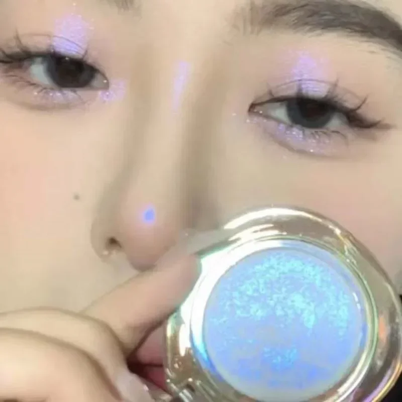Single Highlighter Palette Chameleon Highlighter Contour Glitter Polarizing Natural Long-Lasting Rare Beauty แต่งหน้าเครื่องสําอาง