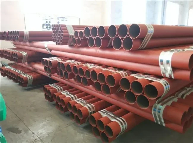 ASTM A53 Tipo E Grado B ERW Sch40 Tubo di protezione antincendio dipinto rosso Tubi in acciaio al carbonio Irrigatore antincendio saldato Tubo rotondo da combattimento