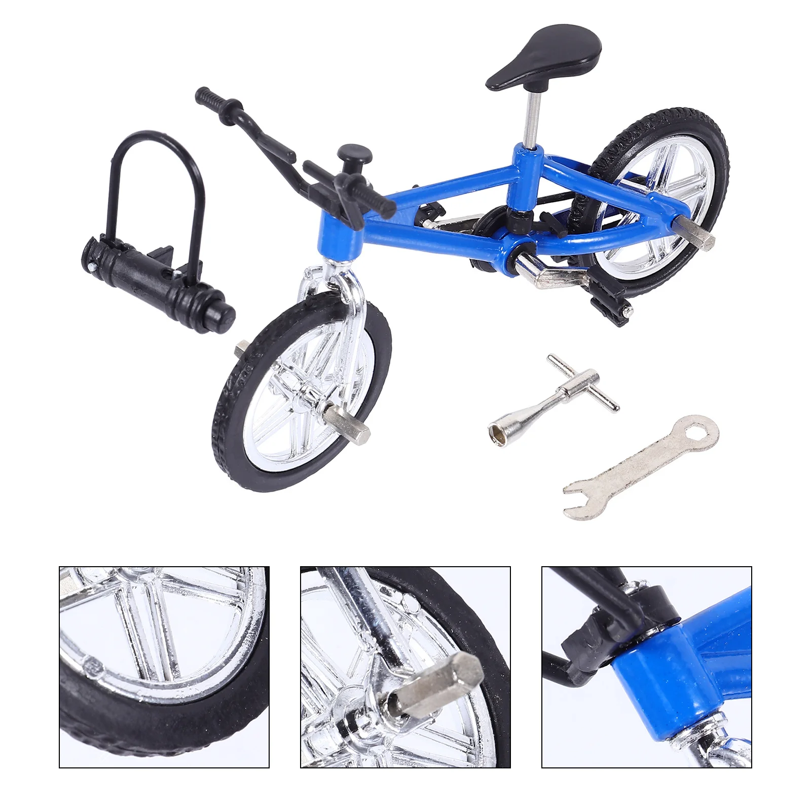 1 Set Fingerlegierung Fahrrad Mini MTB Desktop Bike Simulation Langlebige, verschleißfeste Materialien Feine Verarbeitung Zuhause