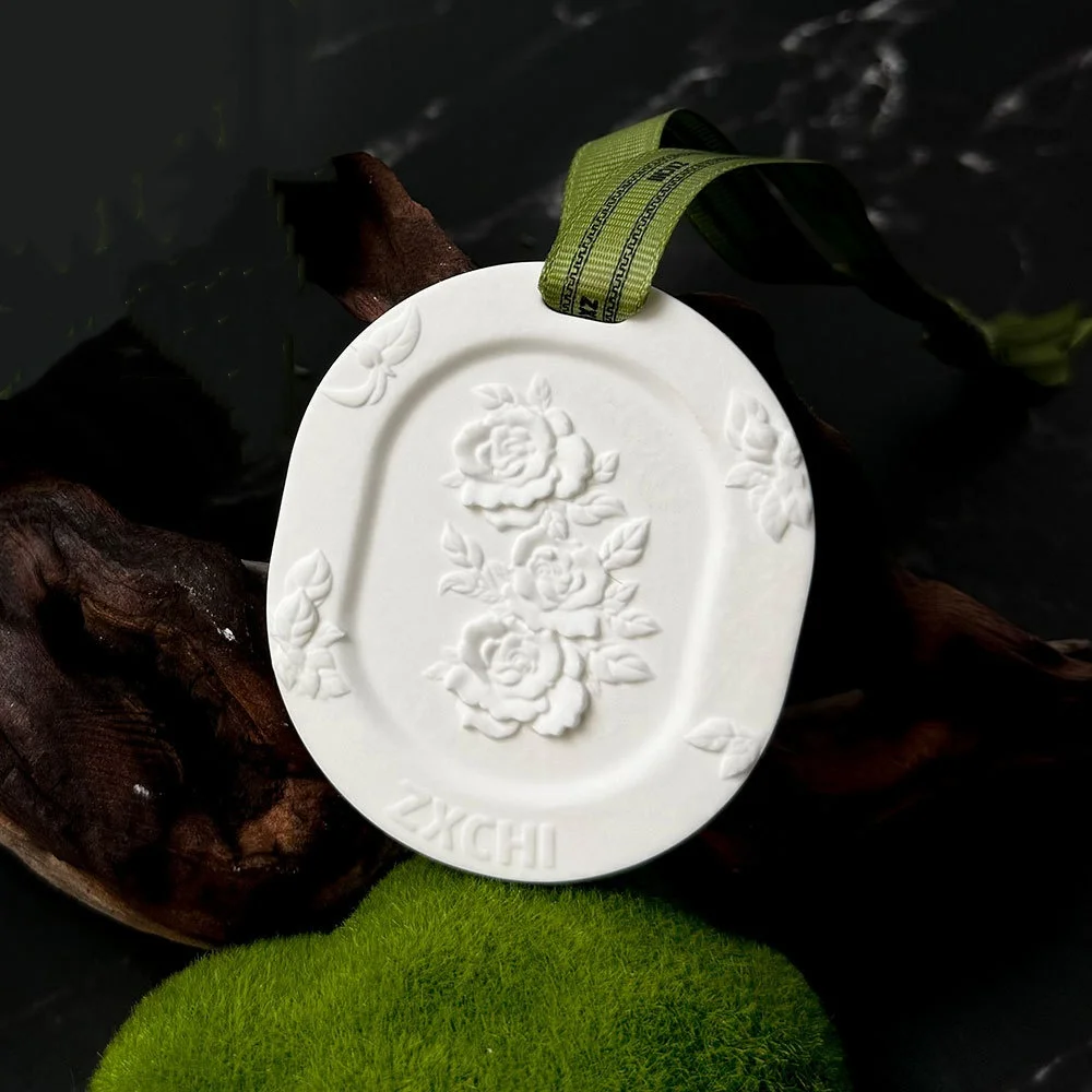 1 Sztuka Kamienia do Aromaterapii, Gipsowa Płytka Aromaterapeutyczna, Długotrwały Zapach do Użytku Wewnętrznego do Szafy i Samochodu, Solidna Wisząca Ozdoba Aromaterapeutyczna — zdjęcie 4