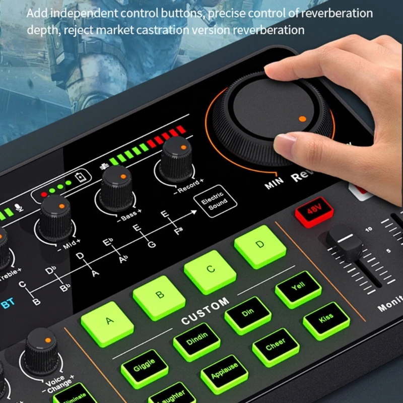 Multiple Effect Live Sound Card for Personalizes Vocal Effects in Any Scenario 87HC