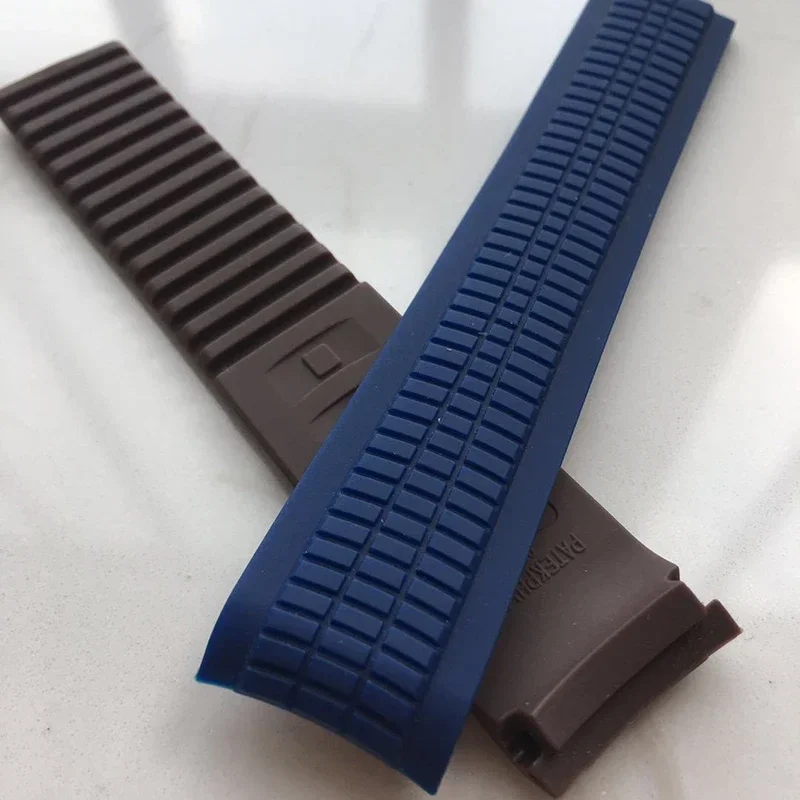 21-mm-Uhrenarmband für die Patek Philippe Aquanaut-Serie 5164/5167, wasserdicht, staubdicht, aus Gummi, Silikonarmband, ohne Logo.
