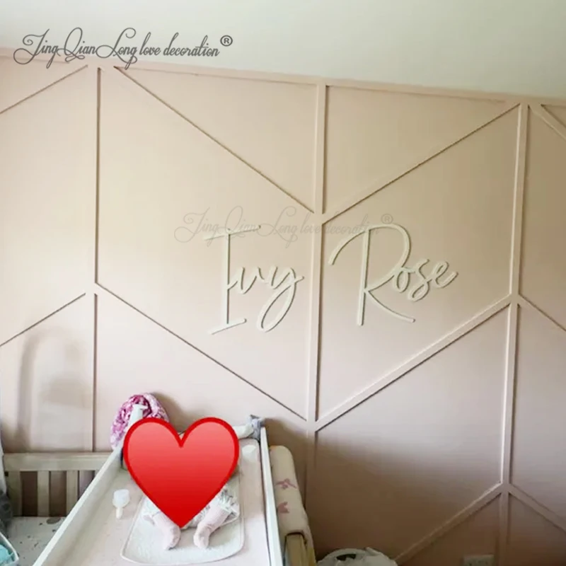 

Wooden Name Sign Custom Wood Sign - Name for Baby Room - Name Wall Décor- Personalised Name Sign - Wall Name for Nursery-Home Dé