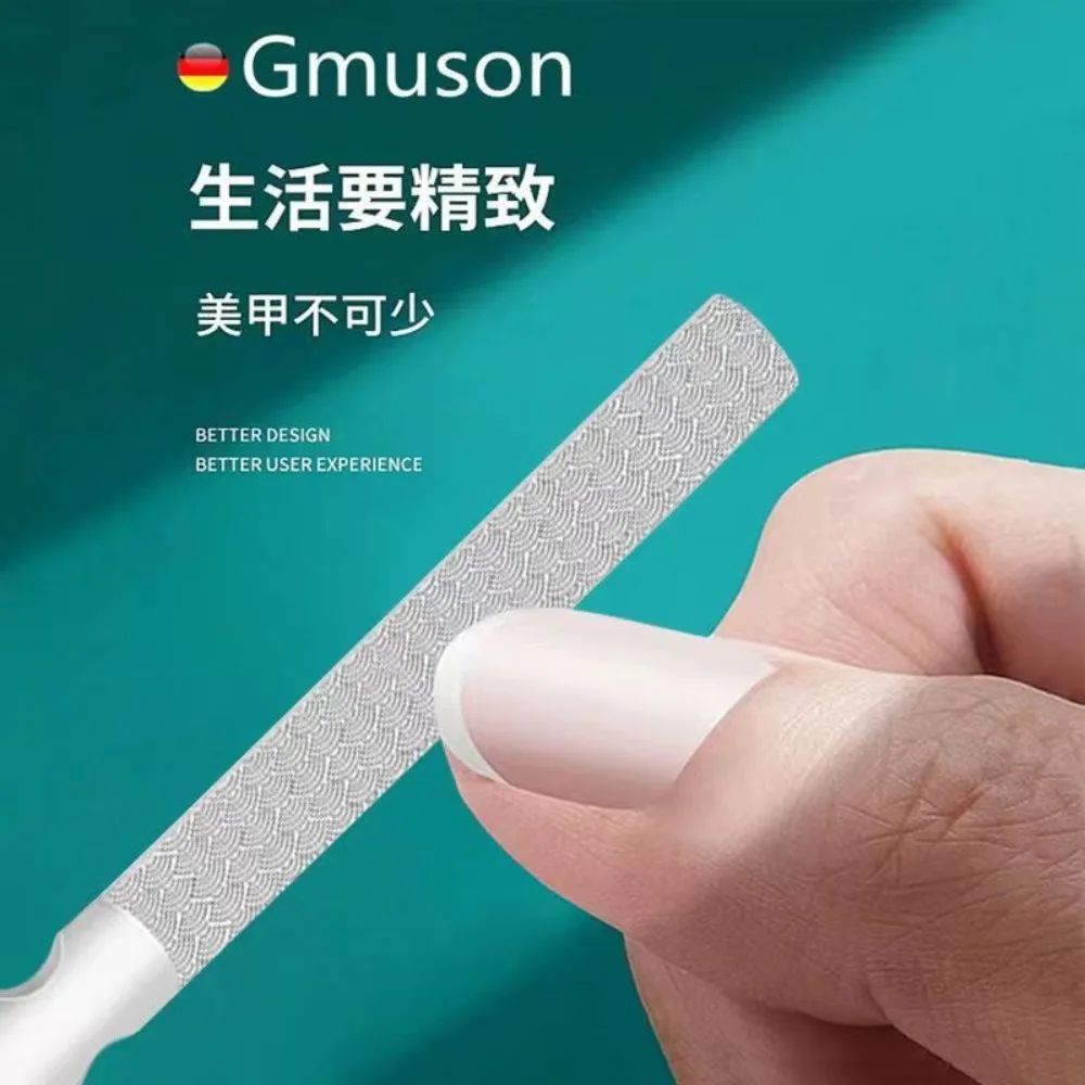 الفولاذ المقاوم للصدأ مزدوجة الوجهين ملفات الأظافر مانيكير باديكير أداة عالية الجودة المهنية إصبع تو أدوات العناية بالأظافر ليما دي Uñas