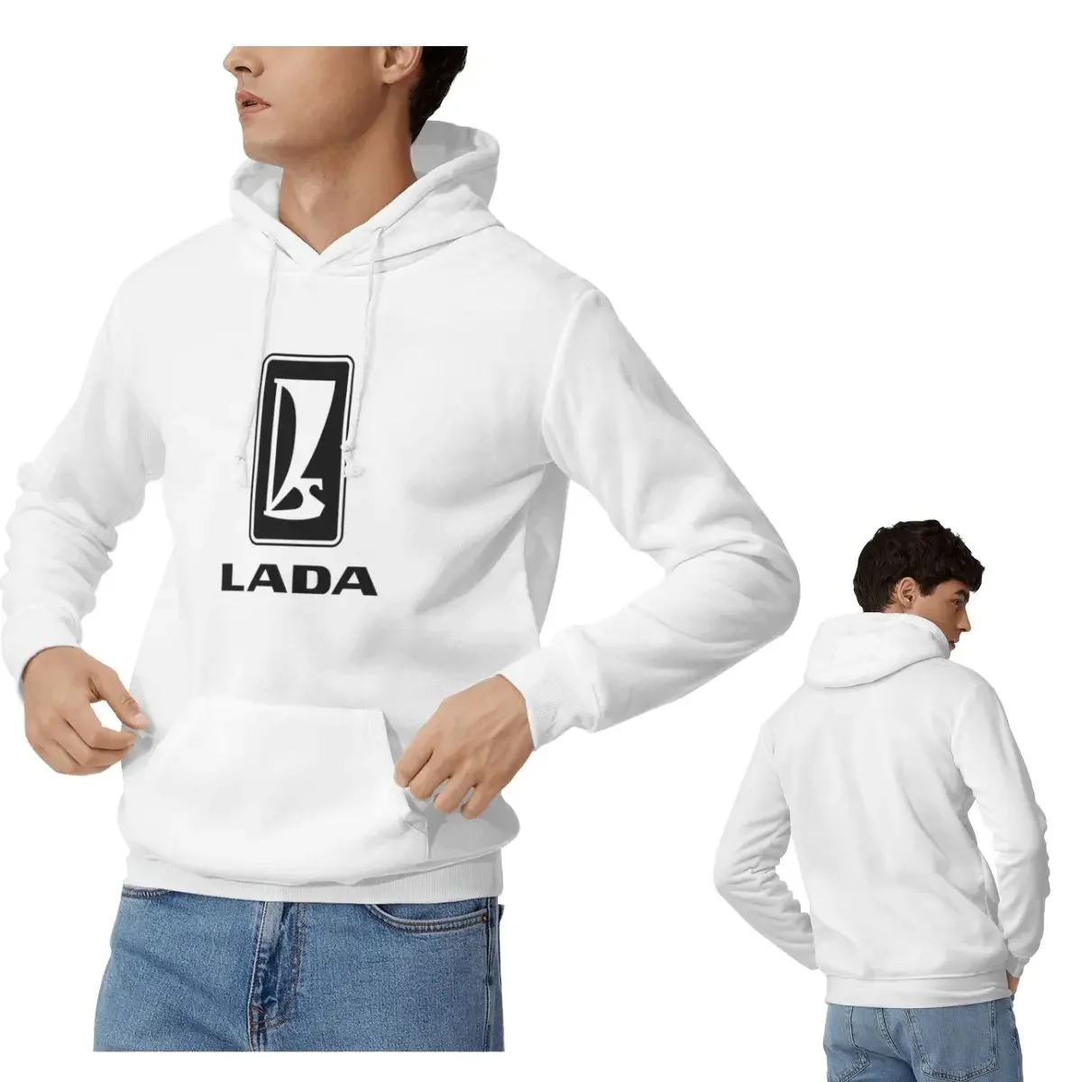 

Логотип Lada 1980-х годов (черные) толстовки для мужчин и женщин, повседневный пуловер, толстовка, модная одежда с длинными рукавами, осень-зима