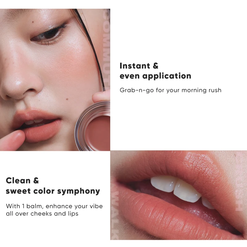 Judydoll Hydrating Essence Multi Balm, Blush Stick, Lip Tint, Creamy Texture, Lightweight, Blendable, Natural Glow, Moisturizing