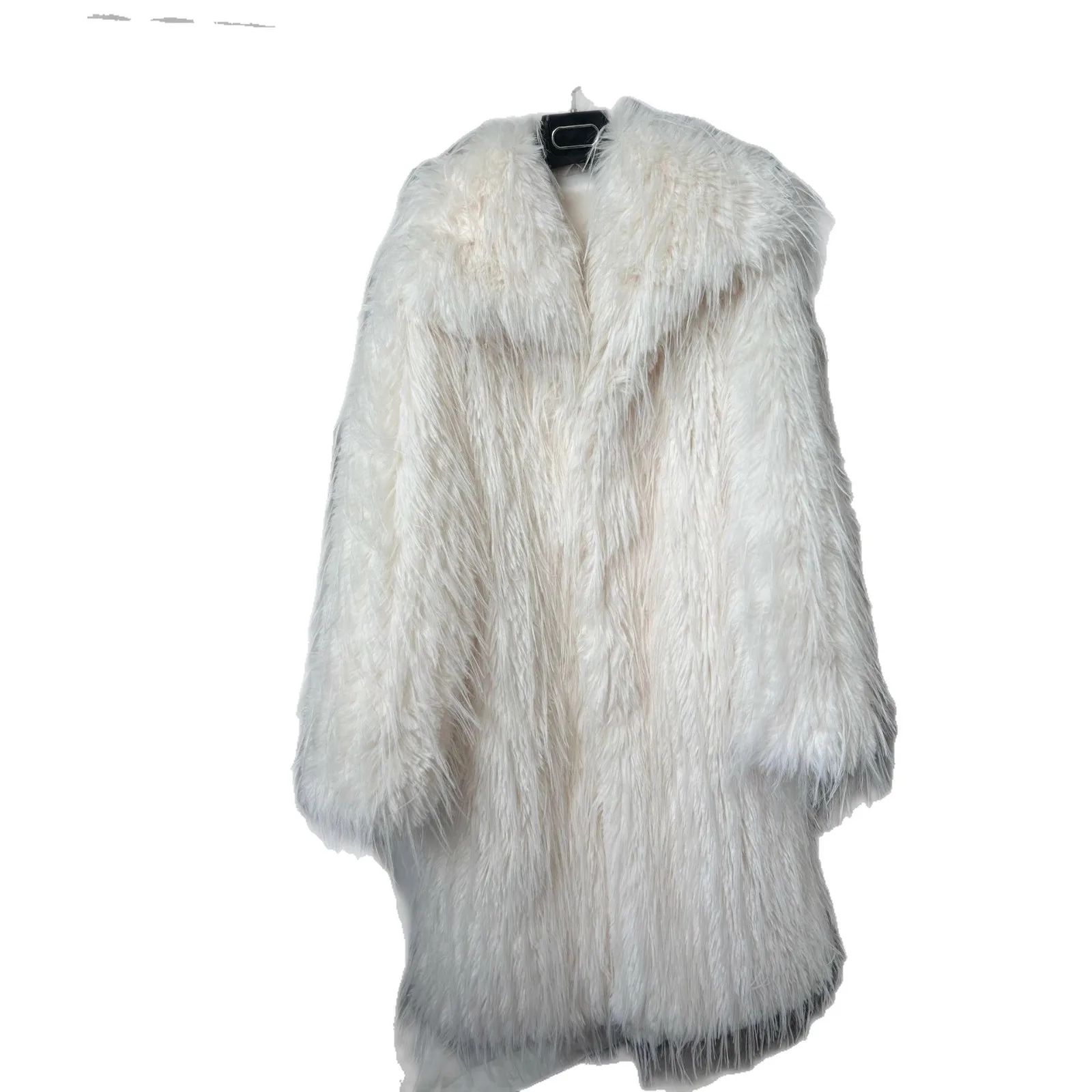 Cross-border women's clothing imitation fur plush clothes extended artificial fur coat winter thickened warm fur coat