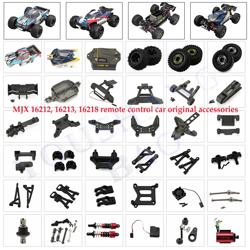 1/16 MJX  16212 16213 16218 Remote Control Car Original Accessories: Front and Rear Swing Arms, Steering Gear, Wear-prone Parts