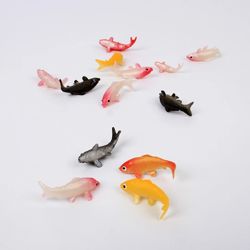 

Mini Fish Model Mini Fish Carp Simulation Animal Children's Toys DIY Decorative Goldfish Figurines Home Decor