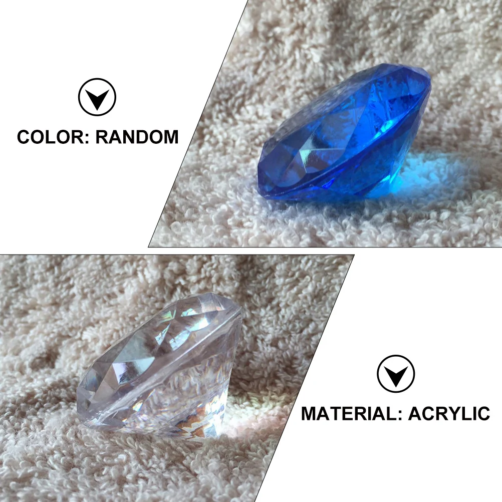 

72Pcs Multi-Color Acrylic Crystal Diamonds Wedding Decorations Party Favors Vase Filler Artificial Jewels Aquarium Treasure
