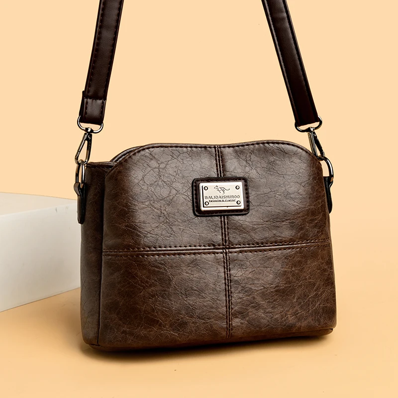 

High Quality Leather Shoulder Crossbody Bag for Women Luxury Bucket Handbag Women bags Large Capacity Tote Messenger Bags New